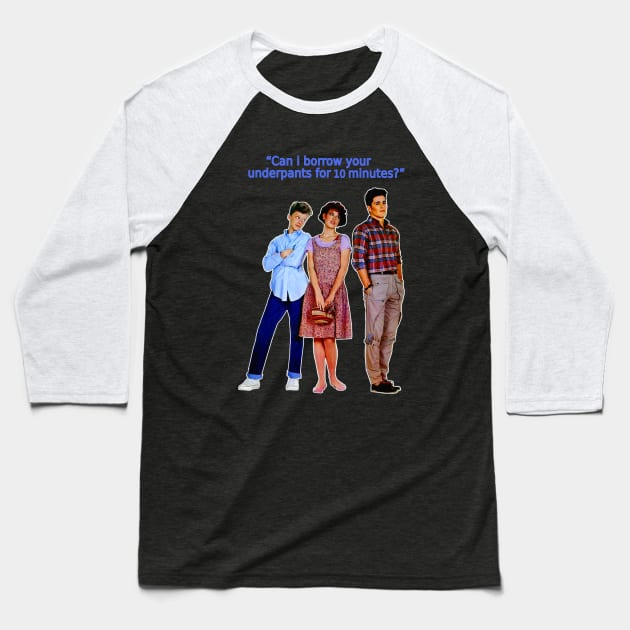 80s Sixteen Candles Movie Baseball T-Shirt by Starseeker